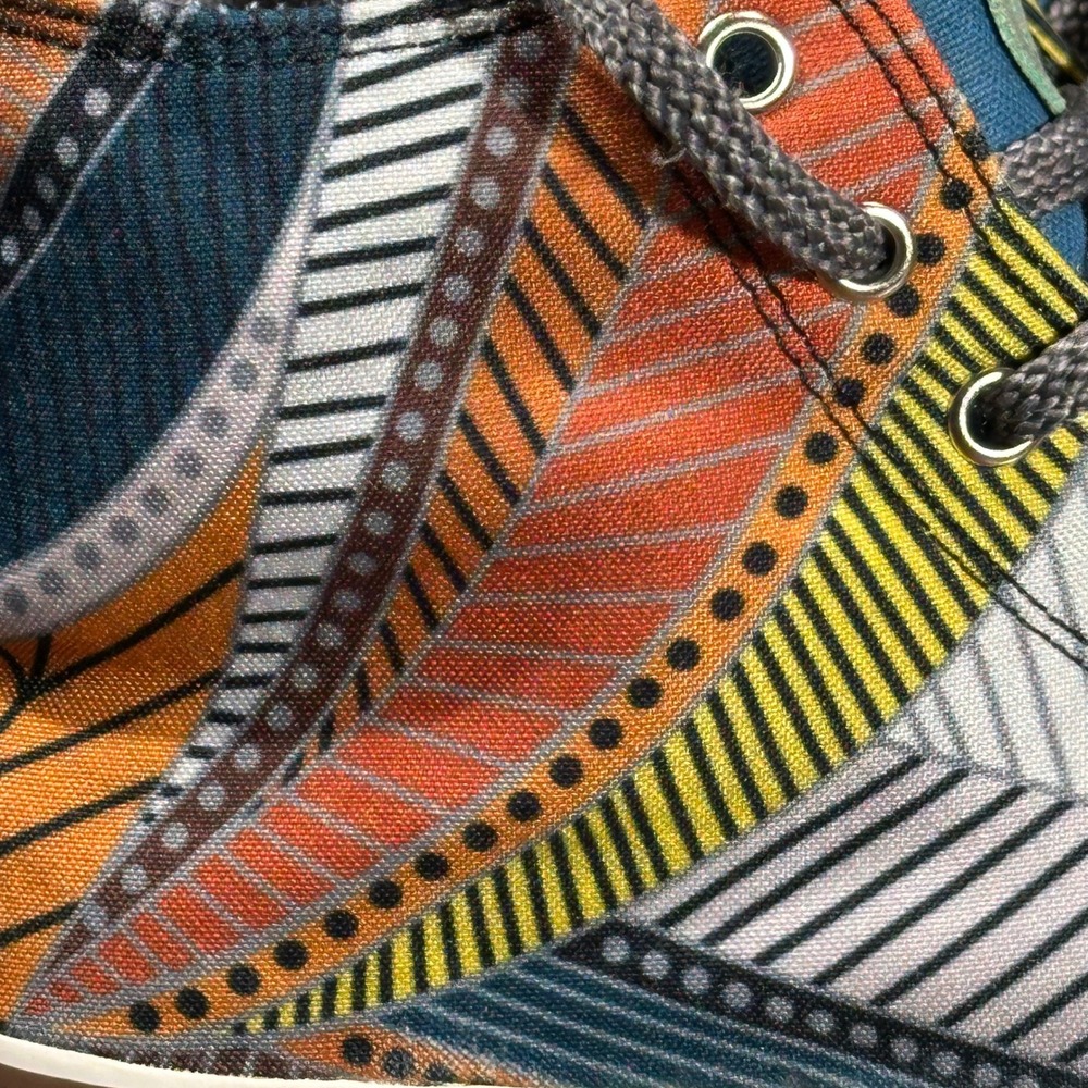 Inkkas South American High Top Sneaker Shoes Multi Colored Womens9 Mens7 Tribal - Picture 4 of 8